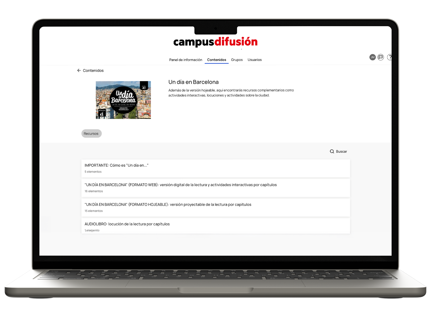 Recursos de Un día en... Experiencia digital