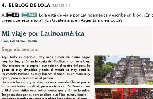 Alternativas para tus actividades