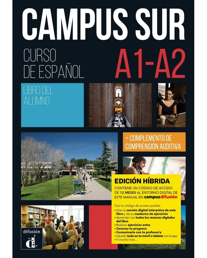 Difusión Tienda | Campus Sur A1-A2 - Edición híbrida - Libro del