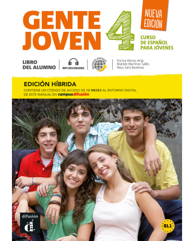Gente joven N. E. 4 Ed. híbrida L. del alumno