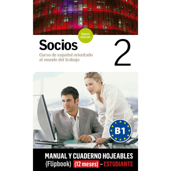 Socios 2 Manual y Cuaderno hojeables (flipbook) (12 meses) - Estudiante