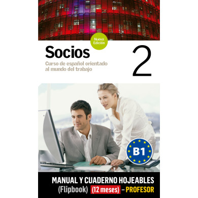Socios 2 Manual y Cuaderno hojeables (flipbook) (12 meses) -Profesor