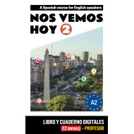 Nos vemos hoy 2 - Edición inglesa Libro y Cuaderno digitales - Profesor (12 meses)