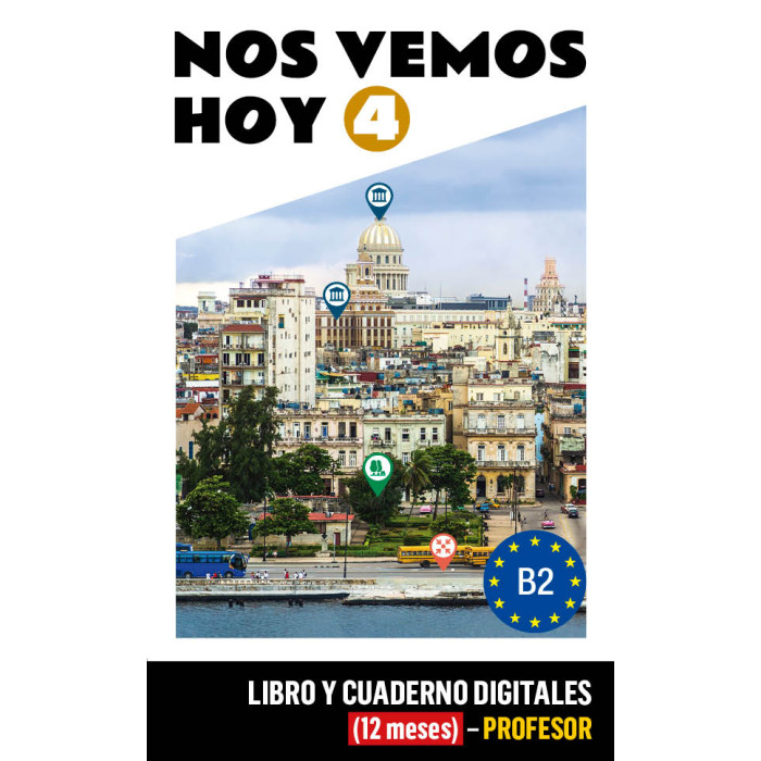 Nos vemos hoy 4 Libro y Cuaderno digitales (12 meses) - Profesor