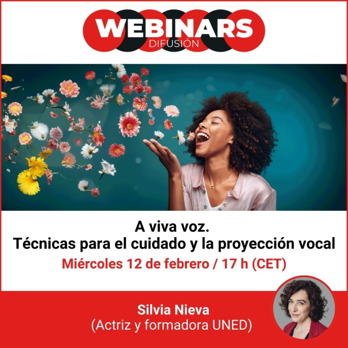WEBINAR. A viva voz. Técnicas para el cuidado y la proyección vocal