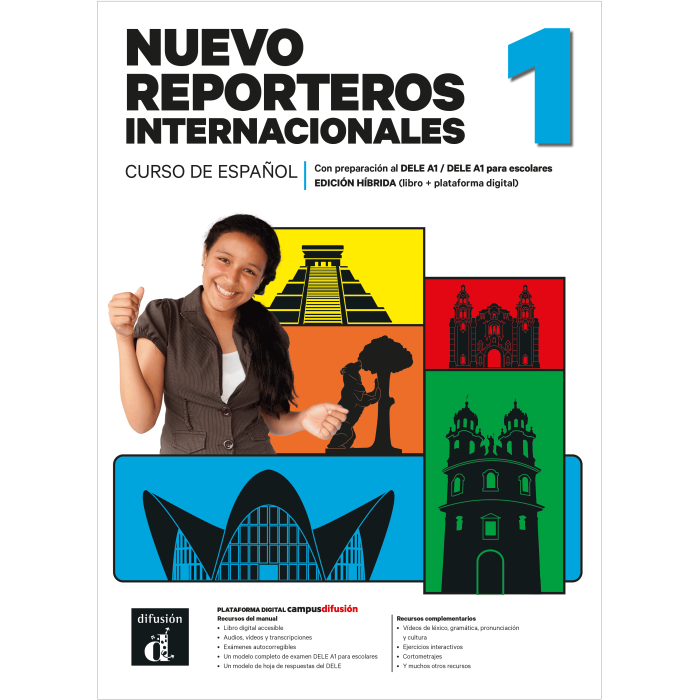 Nuevo Reporteros internacionales 1 Edición híbrida para estudiantes