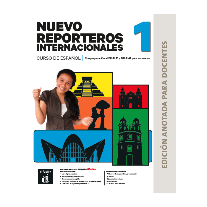 Nuevo Reporteros internacionales 1. Ed. anotada para docentes
