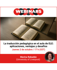 WEBINAR. Comprensión auditiva en ELE: nuevas respuestas a los interrogantes de siempre WEBINAR. Comprensión auditiva en ELE: nuevas respuestas a los interrogantes de siempre