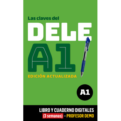 Las claves del DELE A1- Edición actualizada (3 semanas) - Profesor DEMO