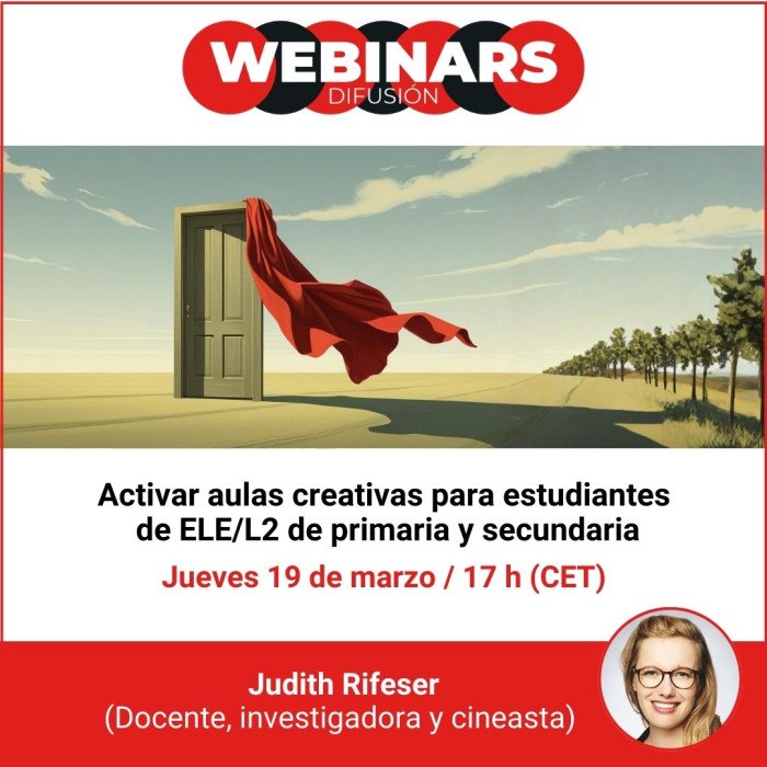WEBINAR. Activar aulas creativas para estudiantes de ELE/L2 de primaria y secundaria