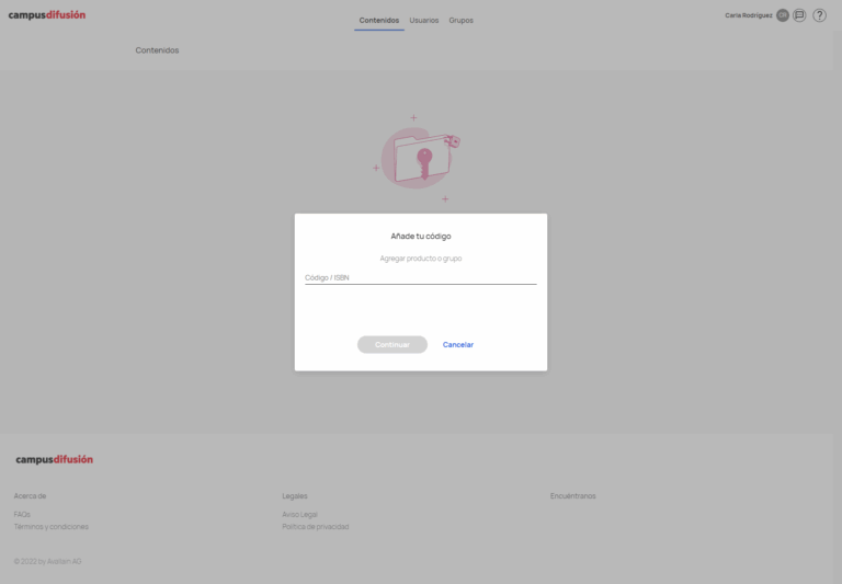 Instrucciones añadir un código